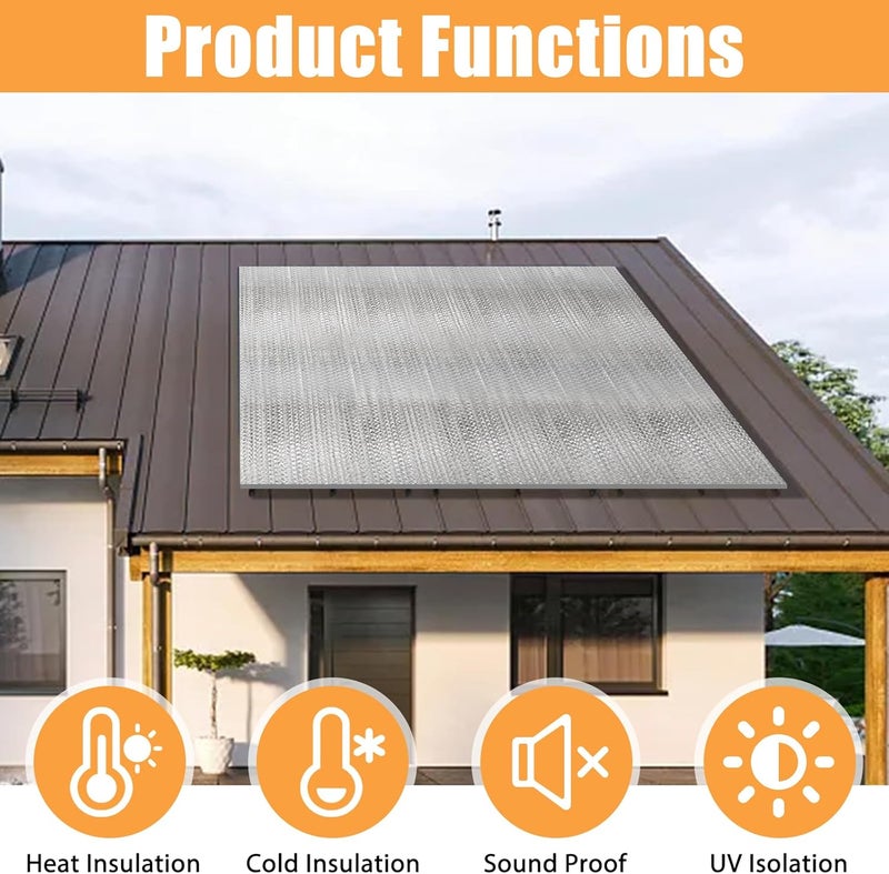 Hoqqf Garage Door Insulation Kit (8 Pcs) 48 x 24 Inch Reflective Aluminum Radiant Barrier Bubble Insulation - Image 5